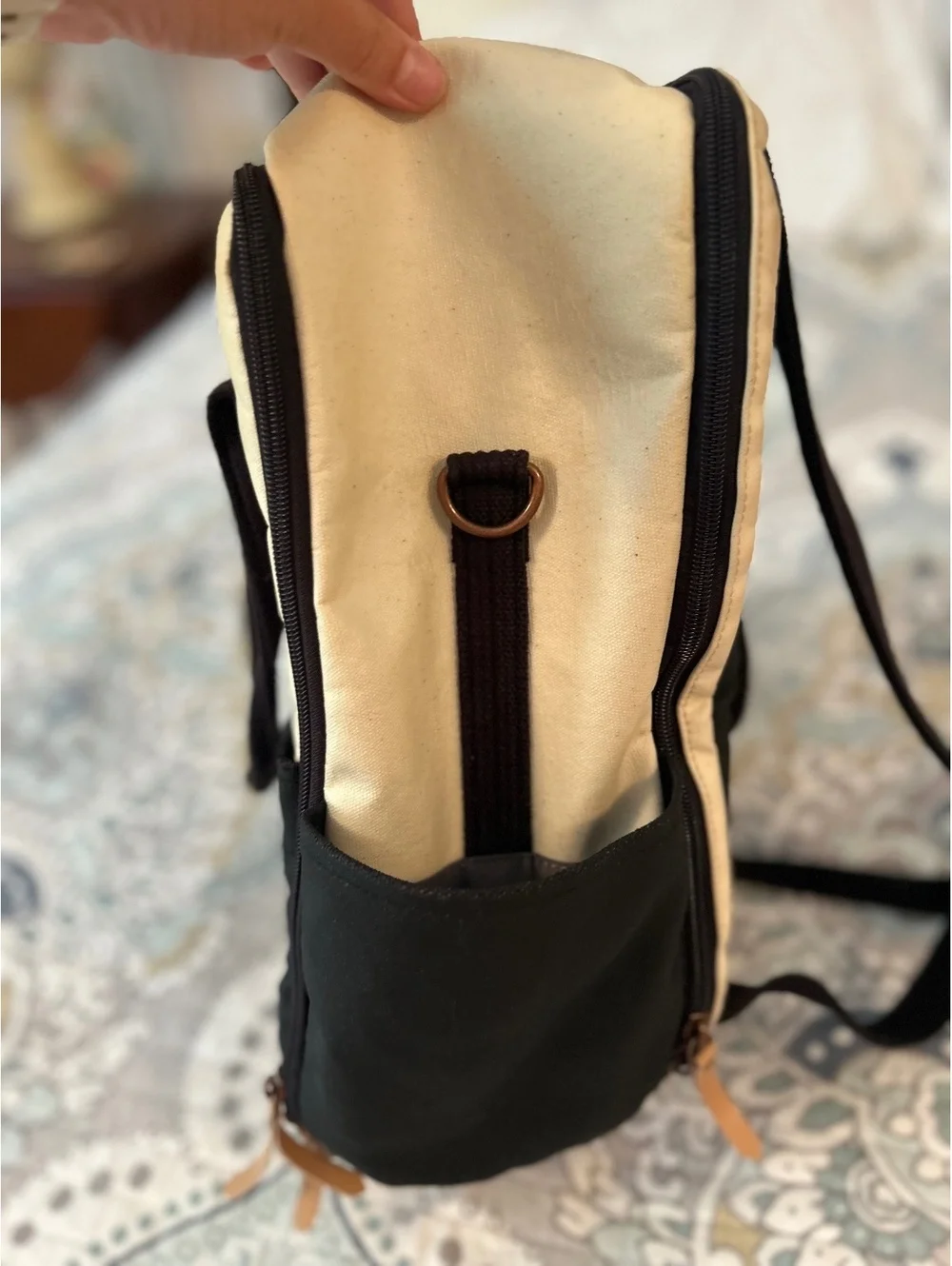 Petunia Pickle Bottom Two-Tone Canvas Backpack